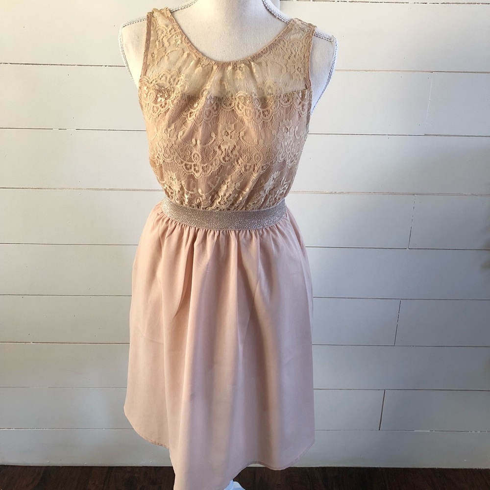 Modcloth. Nude Cocktail Dress. Neutral Bridesmaid